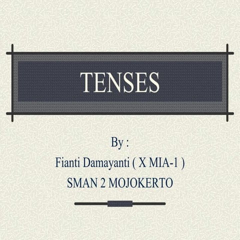 Tenses