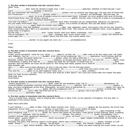 Tenses review-second-term