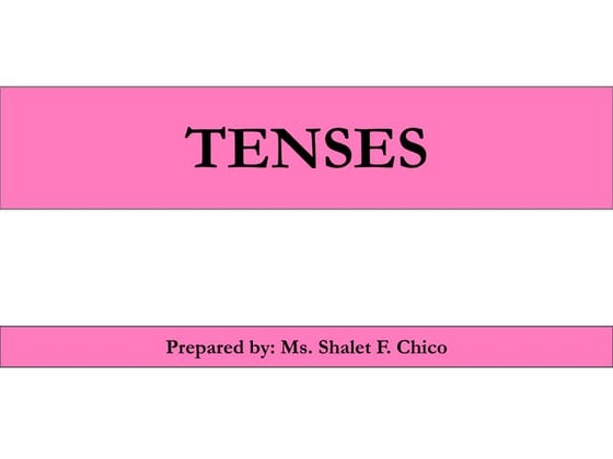english - Tenses lesson