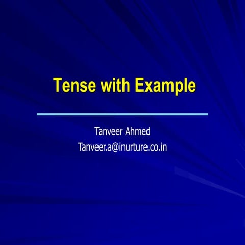 Tenses in detail