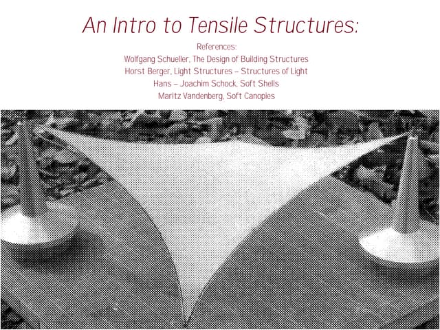Cable and Tensile Structures for Architecture and Engineering | PDF