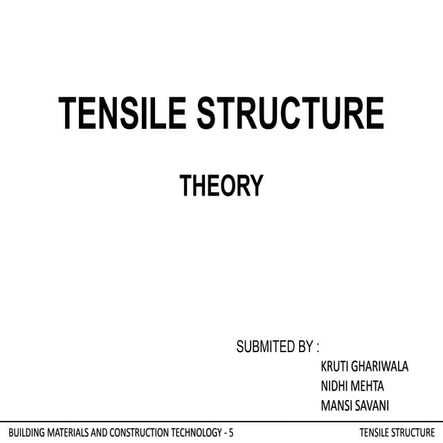 Tensile structure