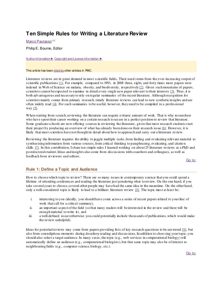 Steps in literature review pdf image