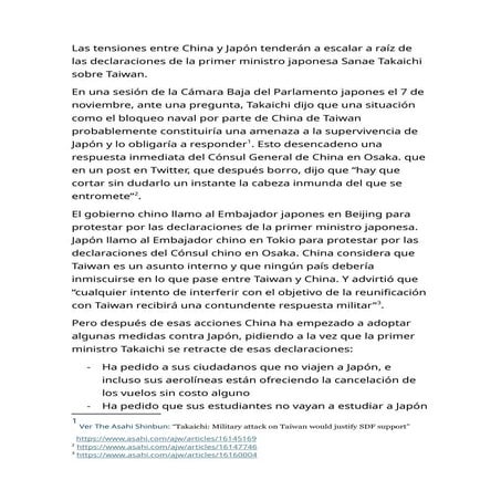 Tensiones entre China y Japon tenderan a escalar.docx
