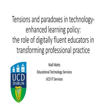 Tensions and paradoxes in Technology Enhanced Learning Policy