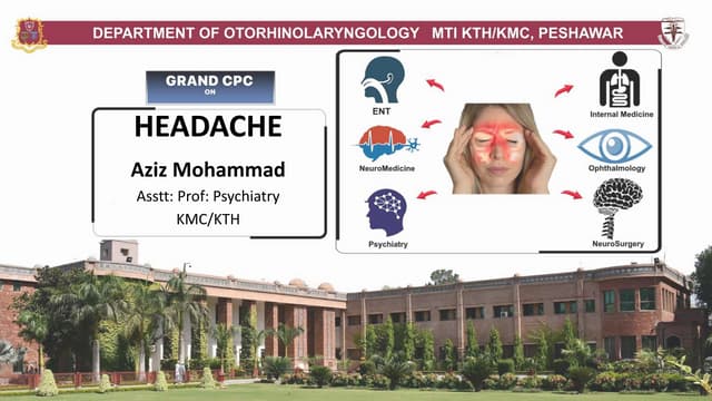 Tension Type Headache Pptx Tension Type Headache Pptx