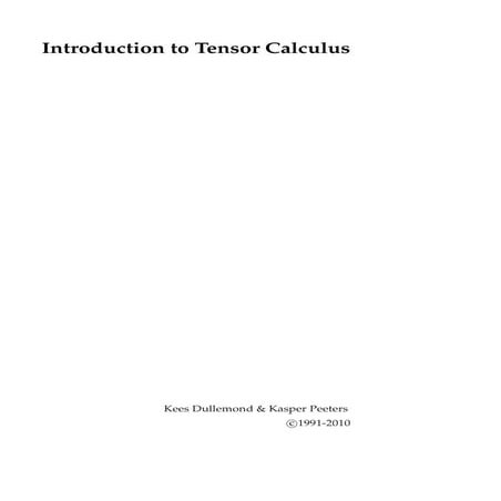 Cálculo de Tensores