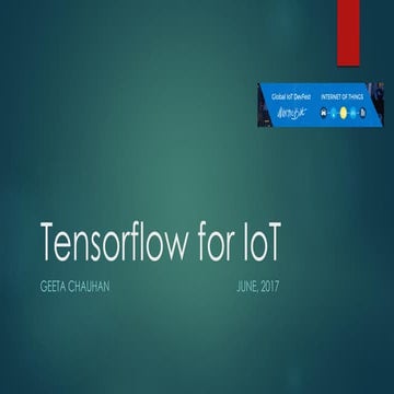 Tensorflow for IoT | PPT
