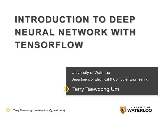 Introduction to Deep Learning with TensorFlow