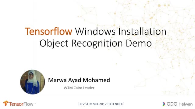 Tensorflow windows installation