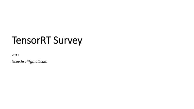 TensorRT survey