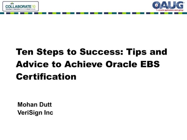 Ten Steps To Success