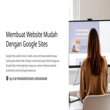 tentang google site sangat dasar sekali dan perlu pengembangan