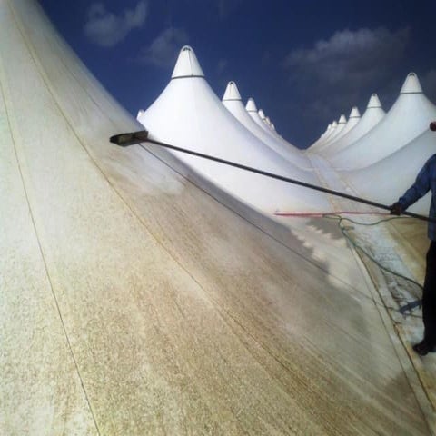 Tent cleaning