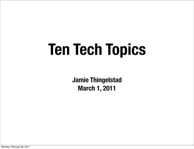 Ten Tech Topics (v1)