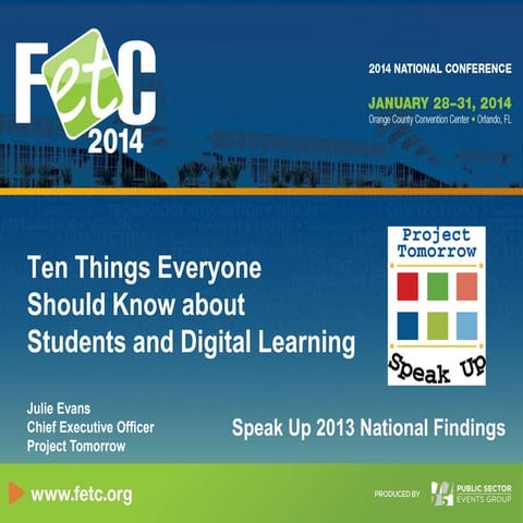 Ten Things About Digital Learning and Students