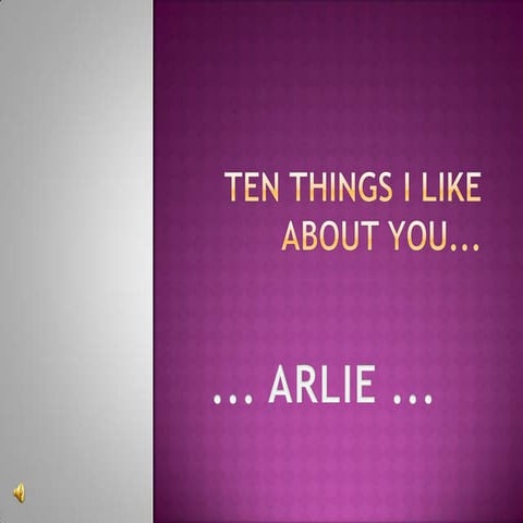Ten things i like about you arlie | PPT - 10 Things I Like About You Tv Show