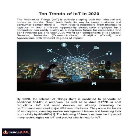 Ten trends of IoT in 2020 - InsideAIML
