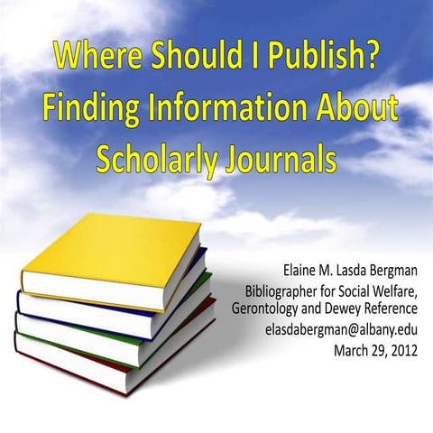 Where Should I Publish?