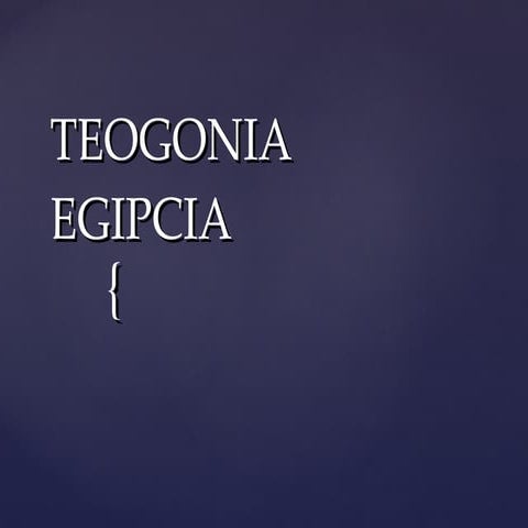 Teogoníaegipcia