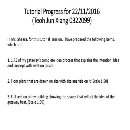 Teoh jun xiang tutorial