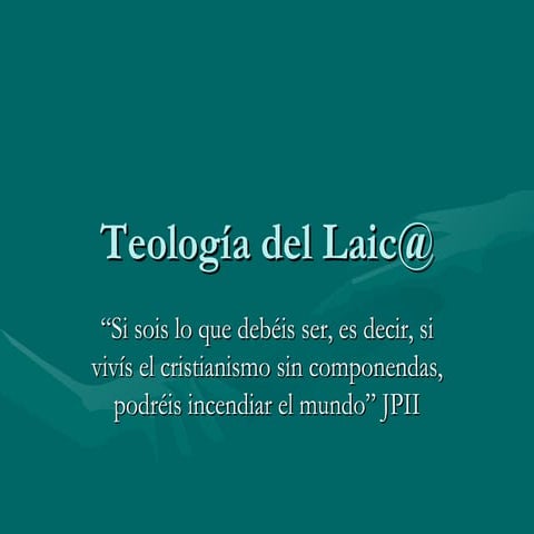 Ser laico en la iglesia | PPT
