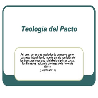 Teologia Del Pacto