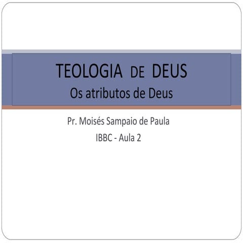 A.w. pink-os-atributos-de-deus | PDF