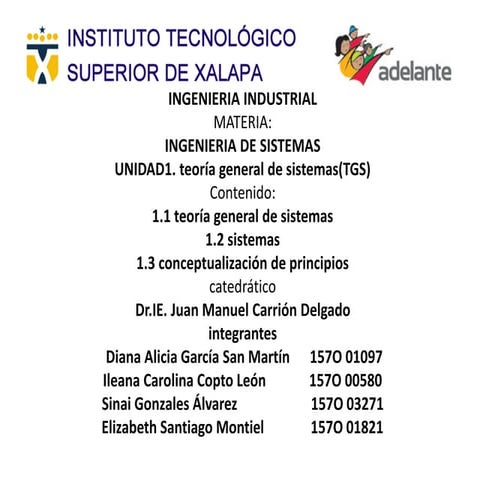 Teoría general de sistemas 3