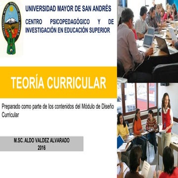 Teoría curricular