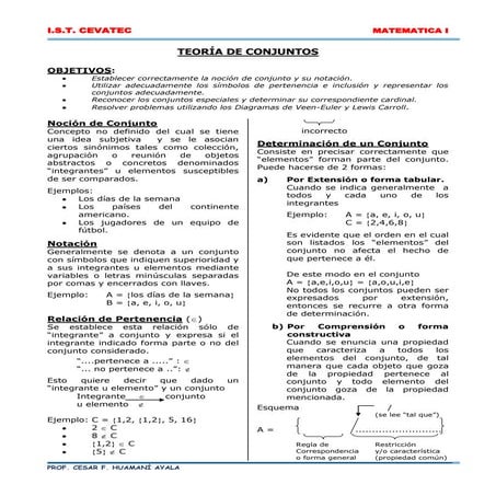 TeoríA de Conjuntos