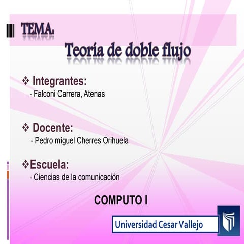 Teoría de doble flujo | PPTX
