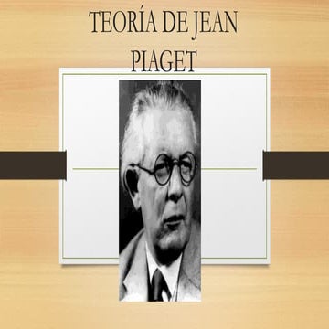 Teoría de jean piaget