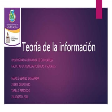 Teoría de la información