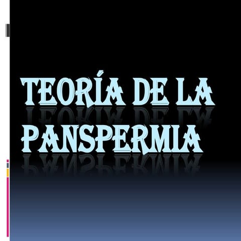 Teoría de la panspermia
