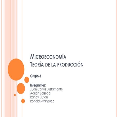 Teoría de la producción