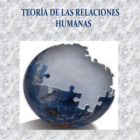 Teoría de las relaciones humanas