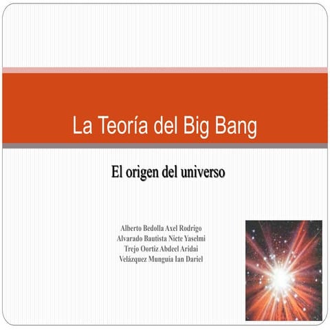 Teoría del big bang