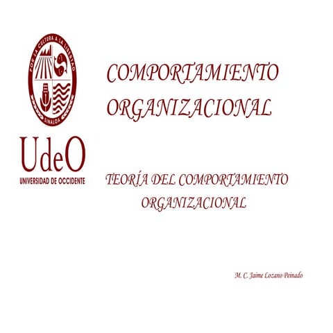 Teoría del comportamiento organizacional