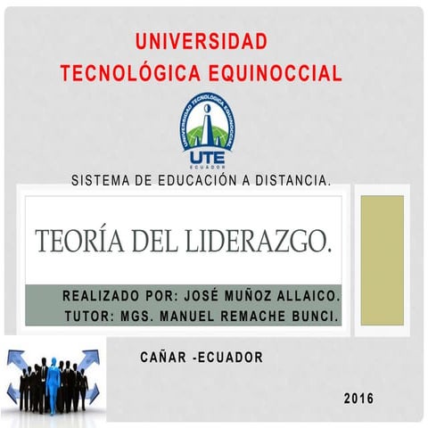 Teoría del Liderazgo_Jose_Muñoz_UTE_2016