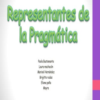 Teoría  del pragmatismo. 