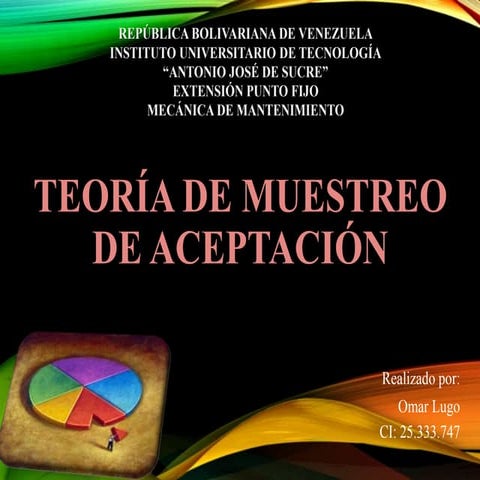Teoría de muestreo de aceptación..,