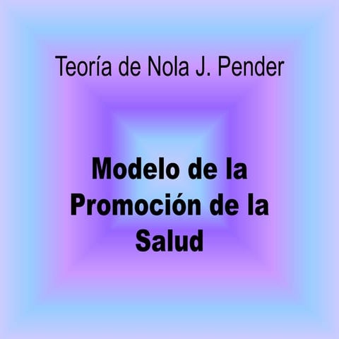 Teoría de nola j pender