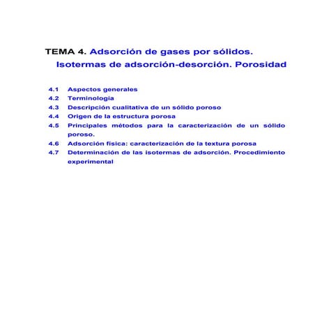 Tema 7. Fenomenos de Superficie (Adsorción)