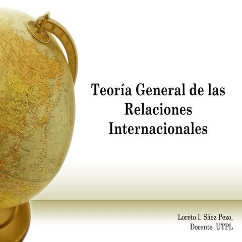 Teoría general de las relaciones internacionales