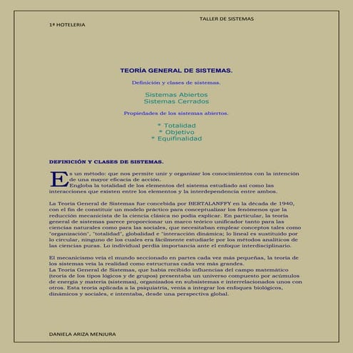 Teoría general de sistemas
