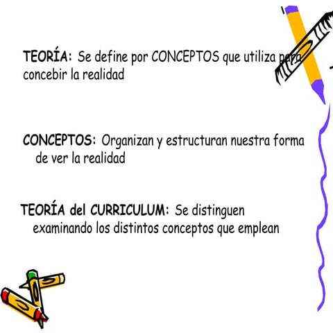 Teorías curriculares