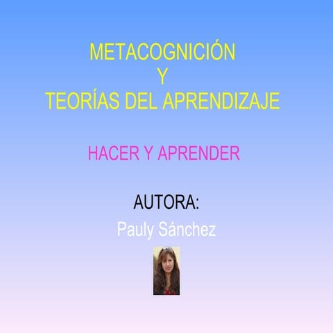 Teorías del aprendizaje 1