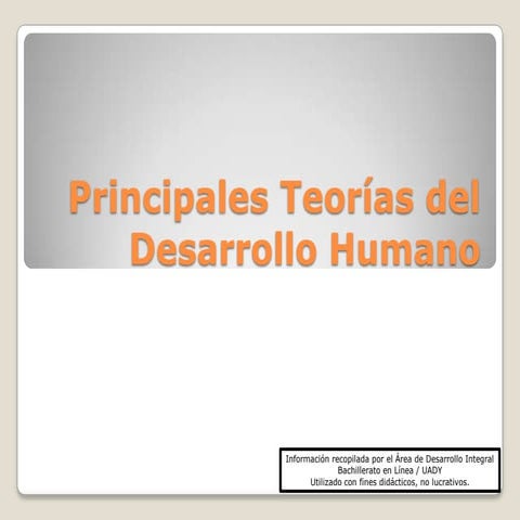 Teorías del desarrollo