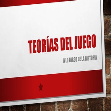 Teorías del juego